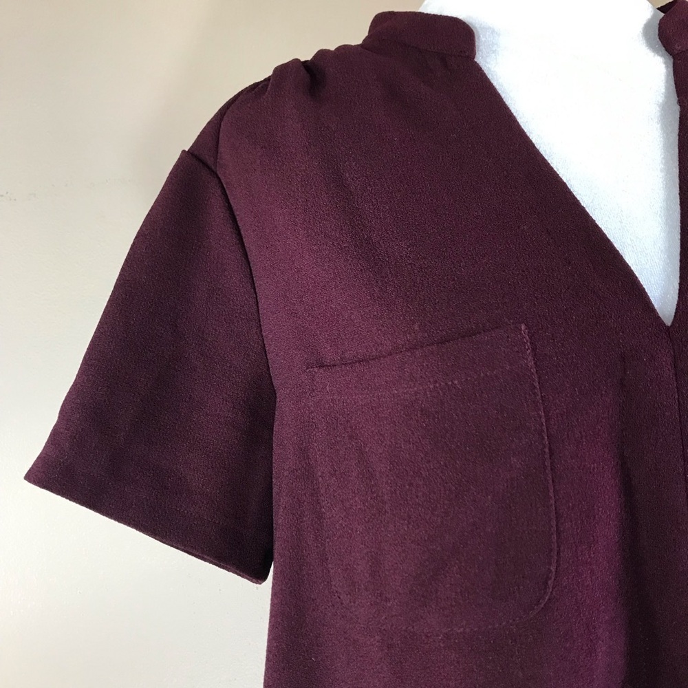 Lush wine red midi dress size L - Picture 11 of 12